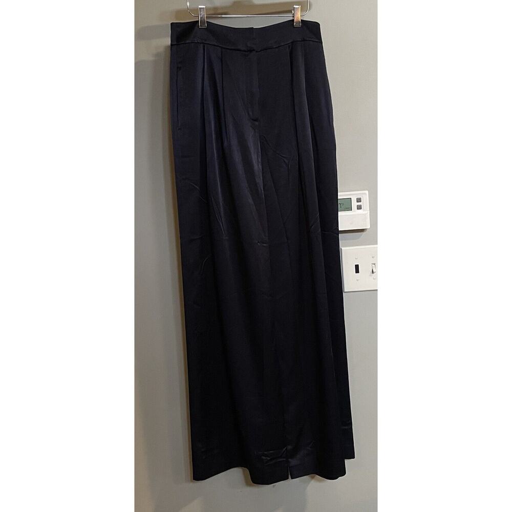 Ted Baker Pants Teerut‎ Satin Tailored Trouser Wide Flood Leg Size 3 New Career